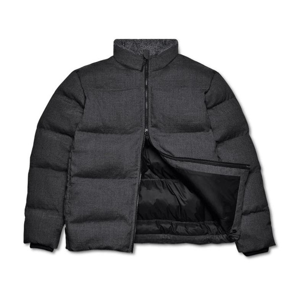 NEW Allbirds Trino Puffer Jacket Wool Blend Charcoal Gray Women’s XL - Picture 8 of 8